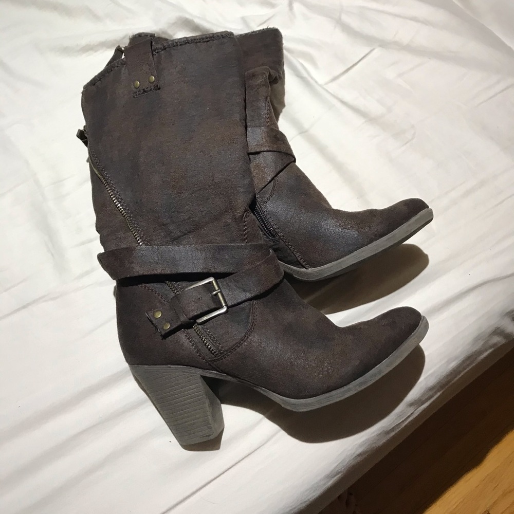 Dark Brown Booties